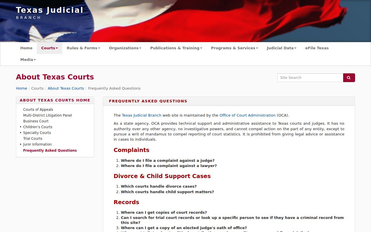 Polk County warrant lookup reference to Texas court search guidance